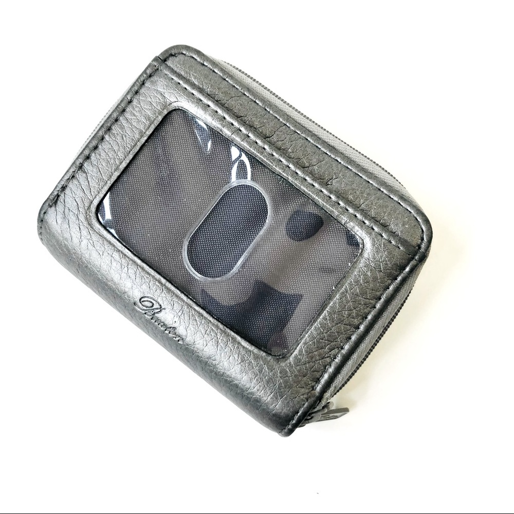 Buxton Pebble Leather Card Wallet EUC